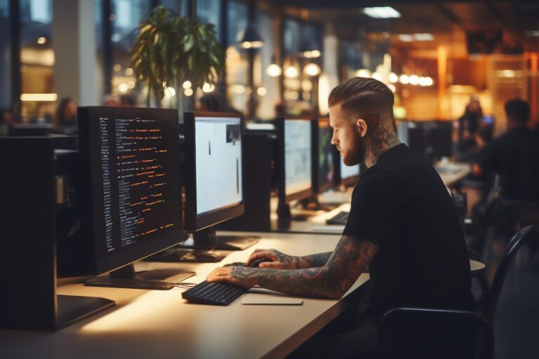 Programmierer am PC